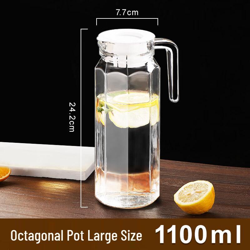 ZISIZ Glass Pitcher with Tea Infuser