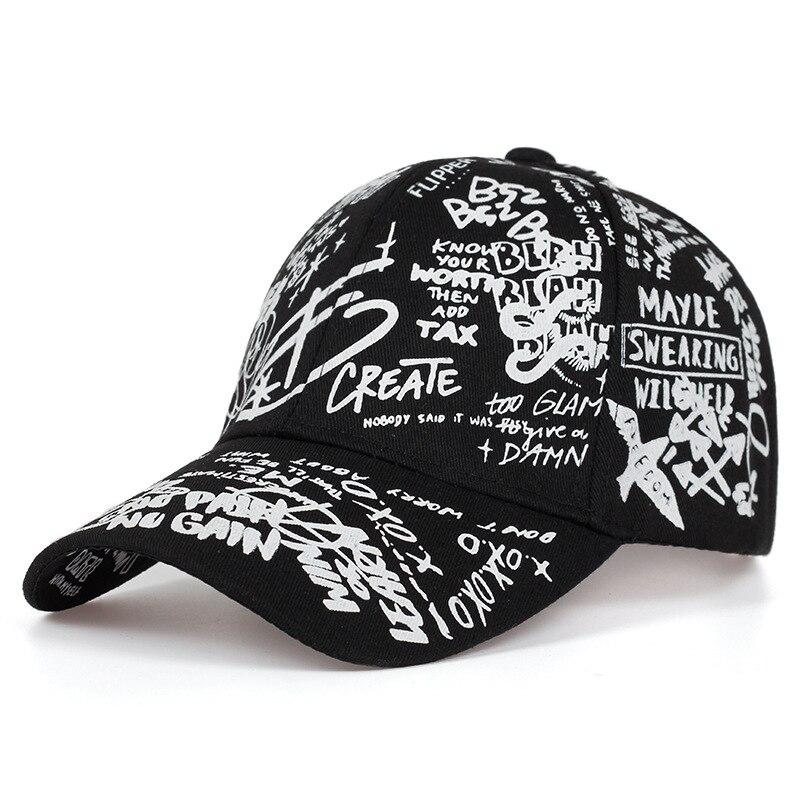 

Unisex Letter Geometry Printing Snapback Baseball Caps Spring and Autumn Outdoor Adjustable Casual Hats Sunscreen Hat Adjustable чорний