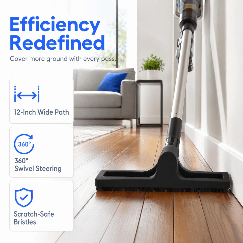 Wide Head Hard Floor Head 360 Degree Swivel Floor Brush Attachment Cleaner Floor Brush Sofa Areas