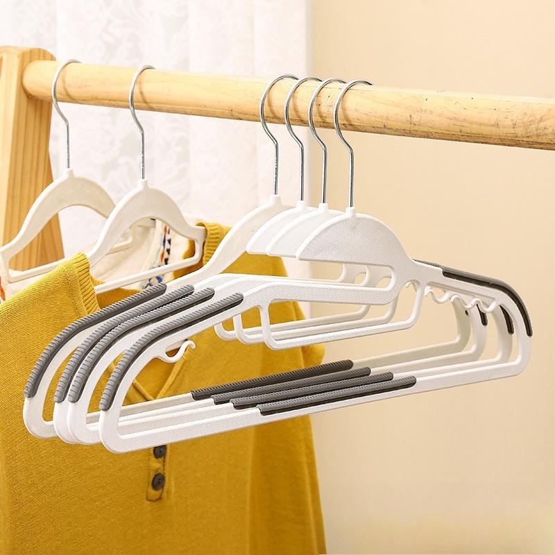 Coat Racks Non-slip Thicker Models of Non-marking Household Hanging Rotatable Multifunctional Wide Shoulders Plastic Wet and Dry Clothes Support