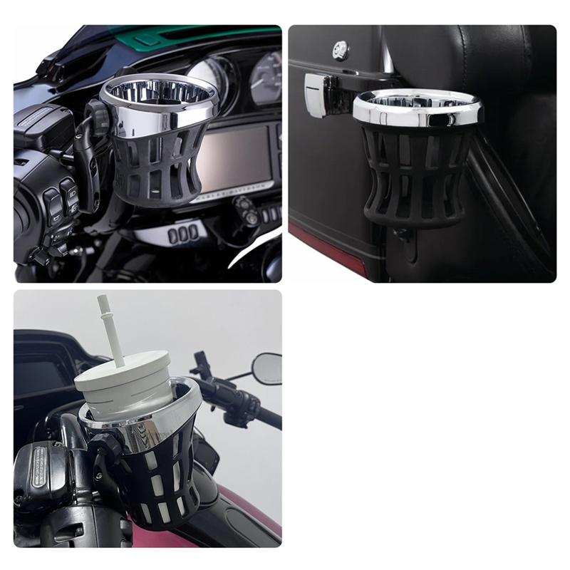ABS& Aluminum Motorcycle Drinking Holder Cup For Honda GL1800 Goldwing 1800 2018 Passenger Bottle Cup Mounting Bracket