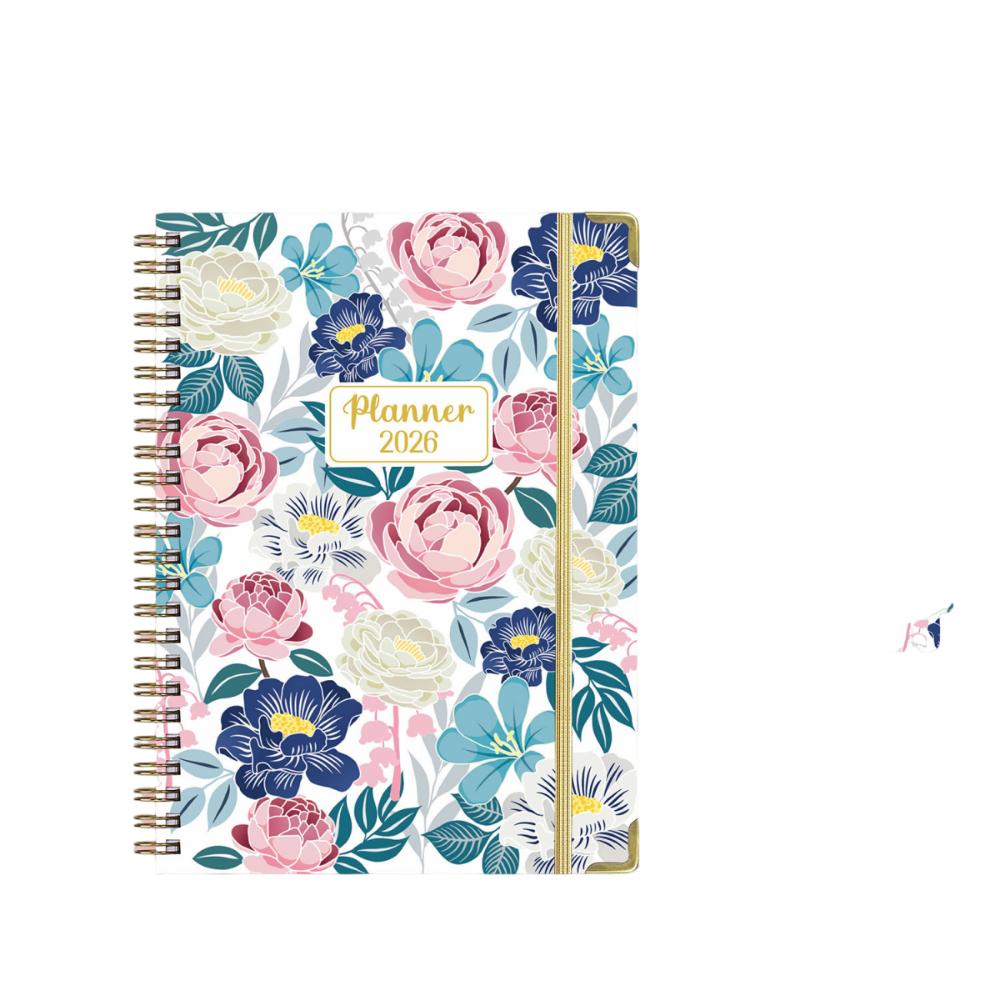 Notizbuch A5 mit Spiralbindung 2026 Tagebuch-Notizbuch 2026 Ausgabe Notizbuch Schulbedarf