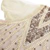 Women Vintage 1920s Bead Fringe Sequin Lace Party Flapper Cocktail Prom Dress