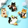 Enamel Animal Brooch Cartoon Red Wine Cat Brooch Kitten Lapel Themed Jewelry Pin Jackets Backpacks Clothes Decorative Accessory for Women Men Pin