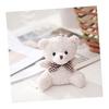 STOBOK Bear Keychain Cute Plush Bag Charm Mini Animal Pendant Hanging Decoration Small Accessories