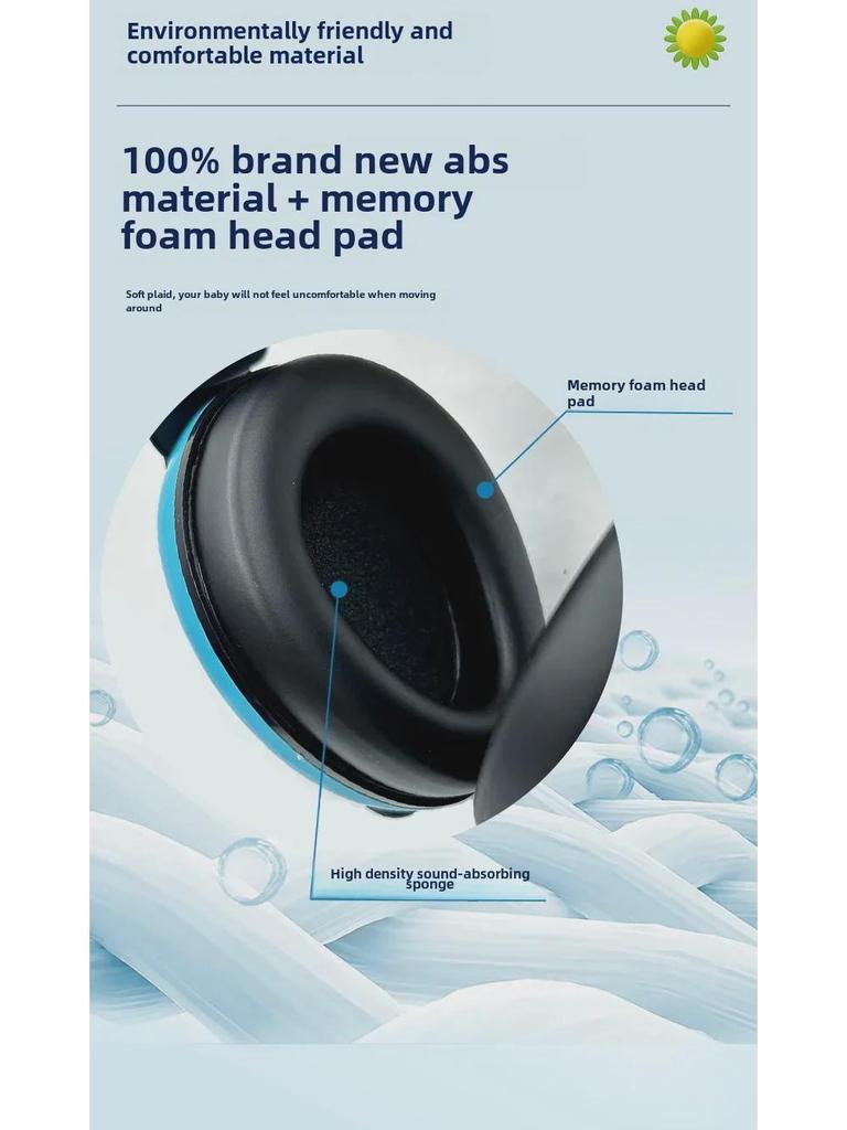 Noise-Reducing Sleep Headphones for Infants & Children - Head-Mounted Protective Earmuffs