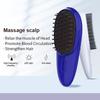 USB charging electric vibration massage comb with coarse and fine teeth replacement, red and blue light for scalp maintenance