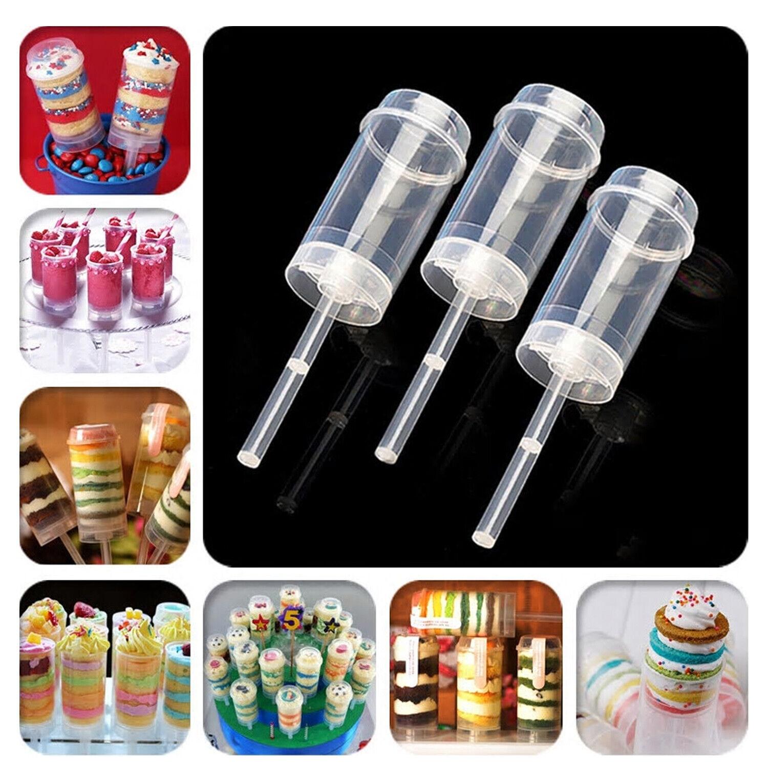 

10-100X DIY десерт Push Up Pop контейнеры Shooter Pop Party Wedding Push торт 10pcs