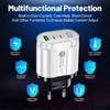 58W Dual Fast Charger: 2PD + QC3.0 for EU/US/UK/AU Plugs