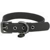 Dog Collar - TRIXIE - CityStyle - Size S/M - Neck Circumference 30–37 Cm - Black