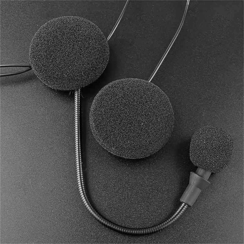 Zestaw słuchawkowy Bluetooth do kasku motocyklowego, bezprzewodowy zestaw głośnomówiący, stereofoniczny, wodoodporny, z głośnikiem do odtwarzania muzyki