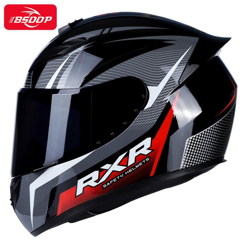 Motorcycle Helmet Racing Motocross Moto Helmets Full Face Helmets Flip up Moto Black Adult Motorbike Street Touring Cool Rider