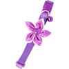 Purple Pet Collar with a Decorative Flower and a Practical Bell