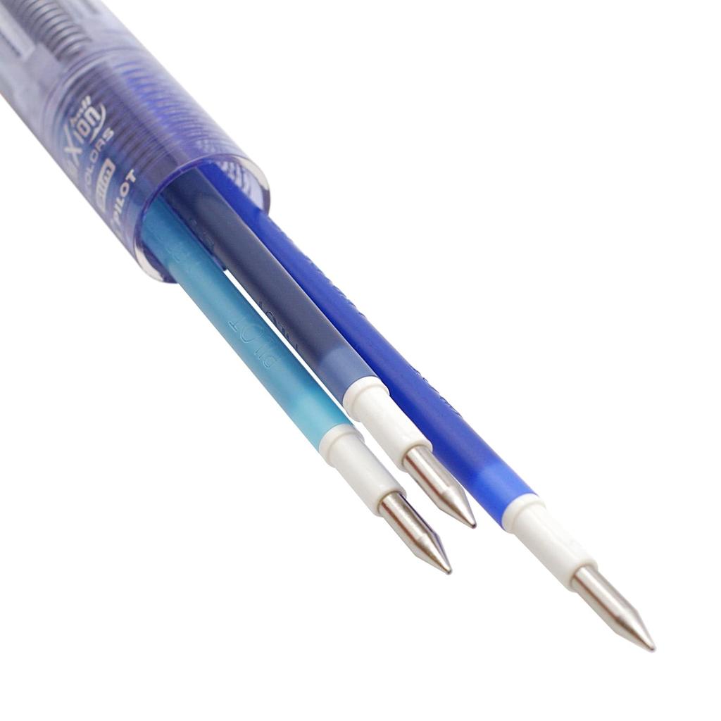 PILOT FriXion Ball 3 Slim Ballpoint Clear Body Color 0.38mm 3-Color Pen, (LKFBS60UF-)