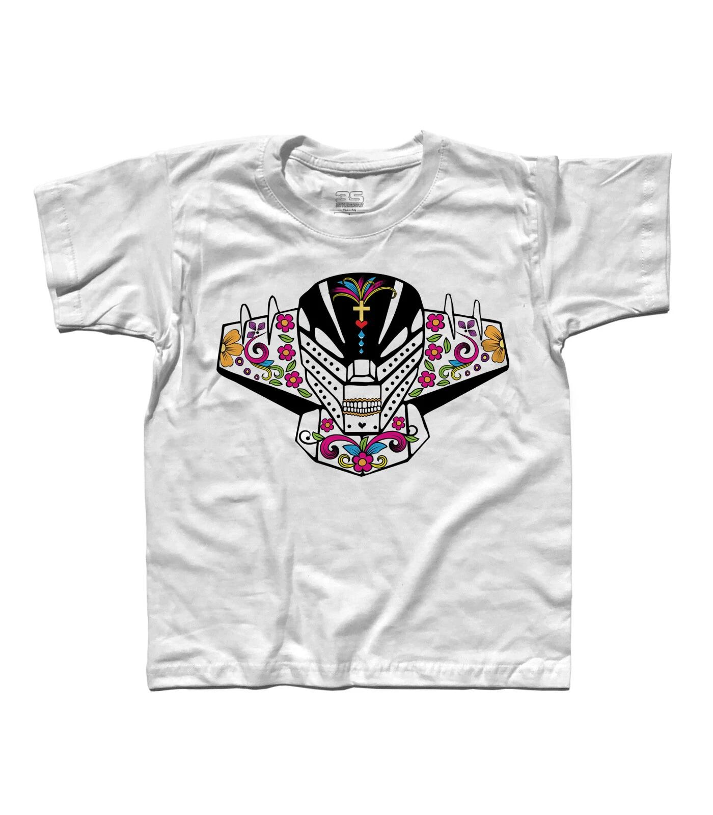 Jeeg Robot Steel Mexican Skull Version T-Shirt Kids Mexican Skull- 150