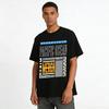 West Coast Trendy Print Top Casual MERCH Letter Loose Streetwear Tee Pure cotton T-shirt