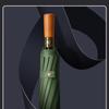 Puli Business 16-Rib Wooden Handle Folding Umbrella