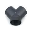 75mm Air Vent Ducting Y Piece Elbow Pipe Outlet Exhaust Connector For Eberspaecher Air For Diesel Parking Heater