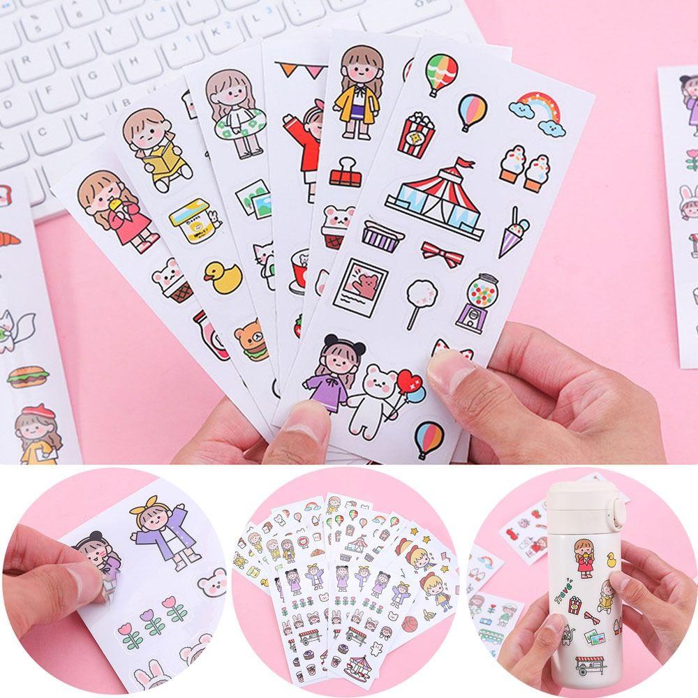 

Waterproof Cartoon Stickers Creative Diary Stickers Mobile Phone Sticker Cute Notebook Decoration