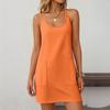 Women's Fashion Casual Solid Color Dresses With Pockets Dresses