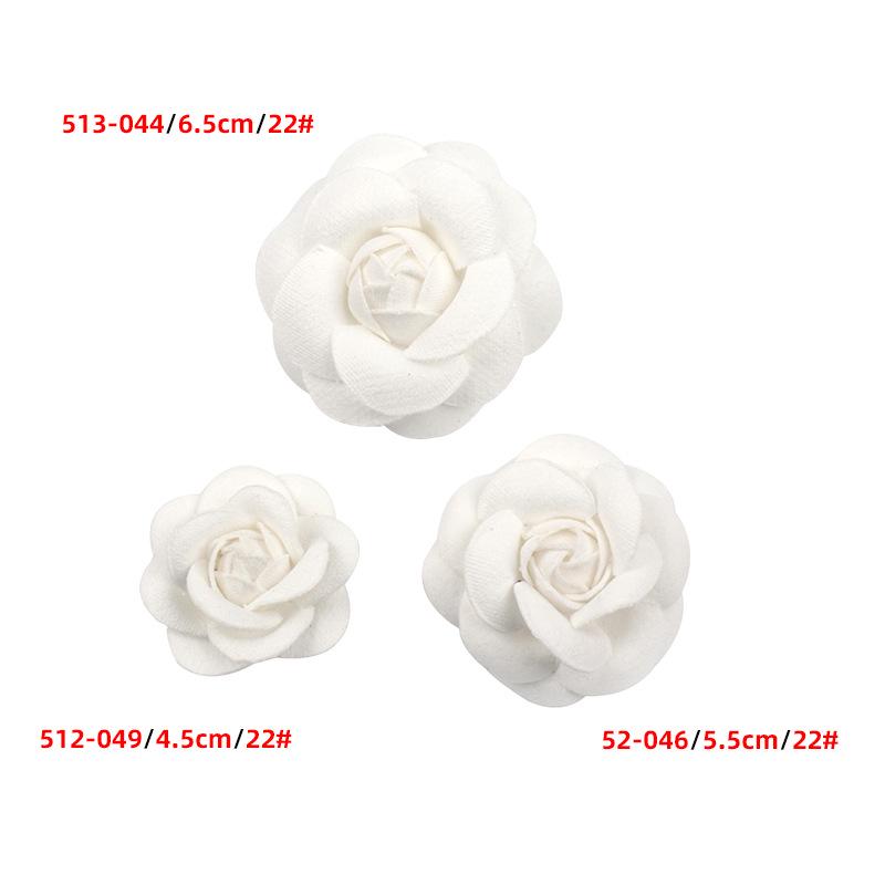 

Корейская камелия тканевый цветок корсаж для DIY головного убора и аксессуаров для ювелирных изделий 4.5CM