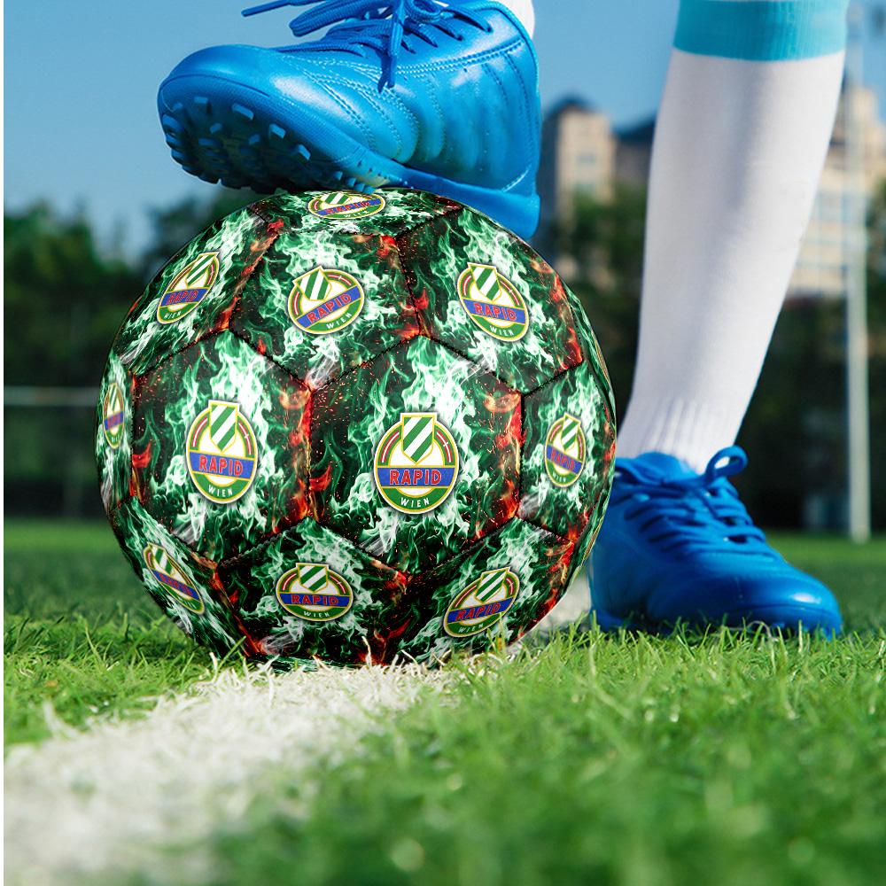 Rapid Wien FC Size 5 Standard Football Durable Training Match Soccer Ball for Adult Outdoor Sports