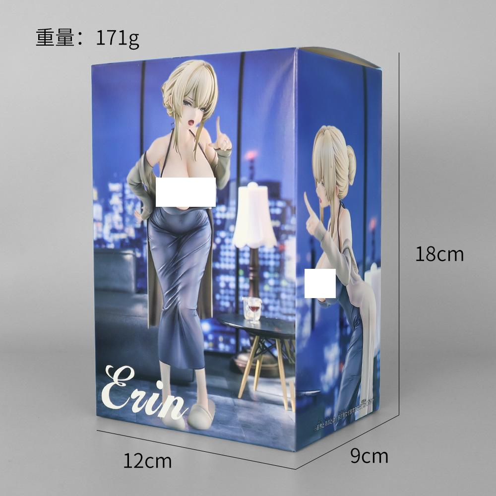 

Новая стоящая фигурка аниме-девушки, кукла Эрин в чувственном платье, коллекционный подарок для мальчиков на особые случаи