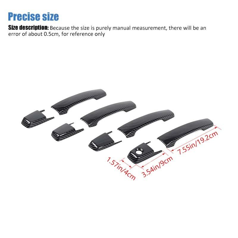  ABS Door Handle Decoration Cover Sticker Fit For Mitsubishi PAJERO 2007-2021 Exterior Accessories