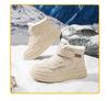Bobodou Kids' High-Top Snow Boots with Thick Velvet for Boys & Girls, Winter Casual Shoes for Primary Students