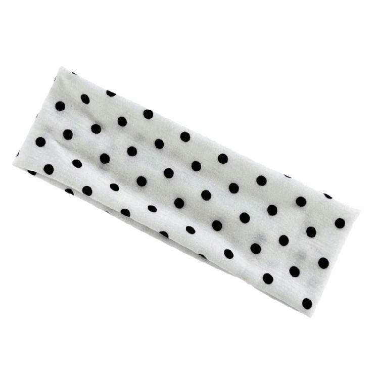 

Round Dot Pattern Elastic Hair Band Nonslip Workout Hairband Fashion Headdress For Women Lady Yoga Exercise