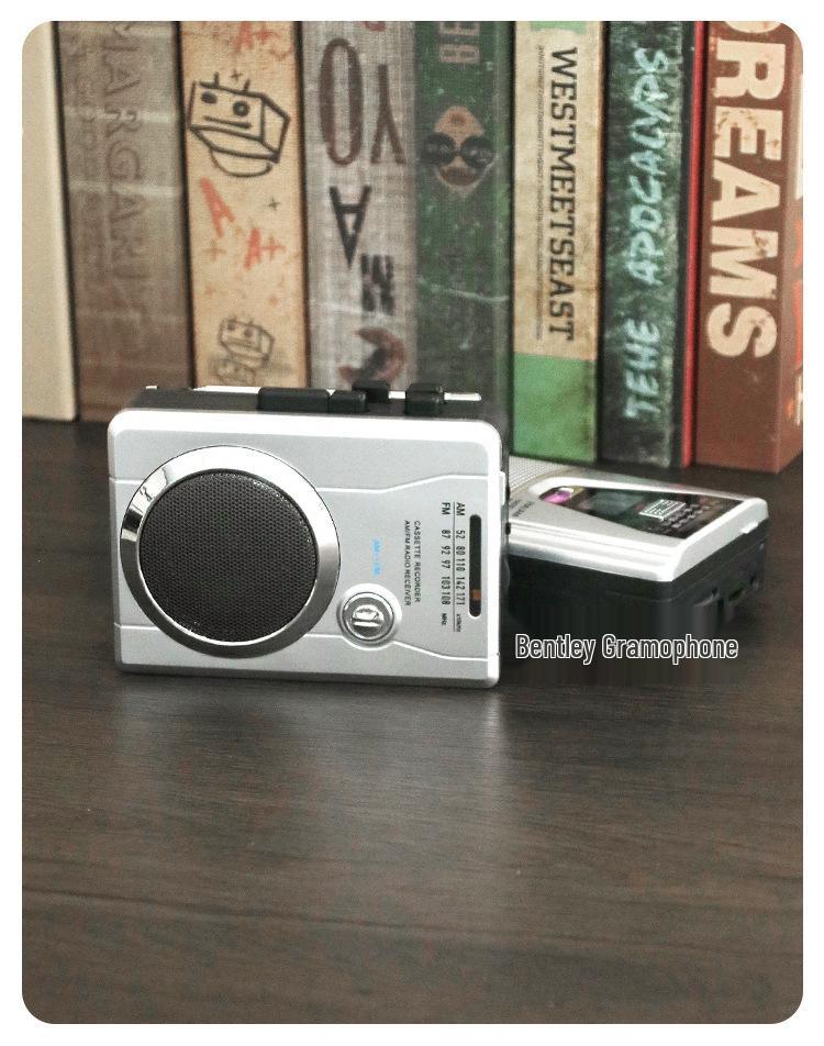 Portable Cassette Player with Speaker, Radio, and Headphones for English Listening and Playback