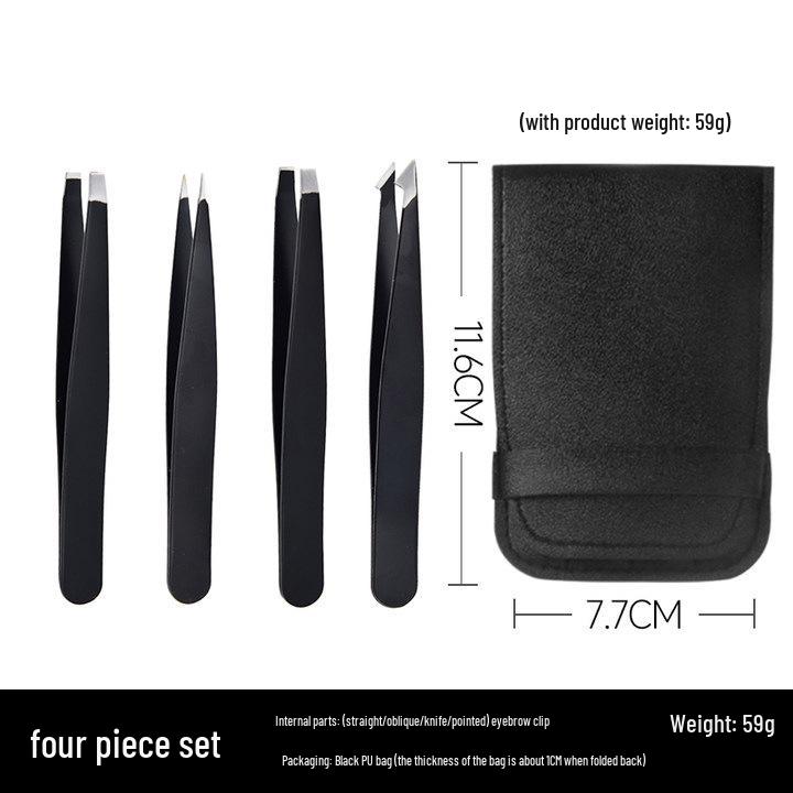 7-Piece Beginner Eyebrow Shaping Kit: Razors, Tweezers, Scraper, Scissors