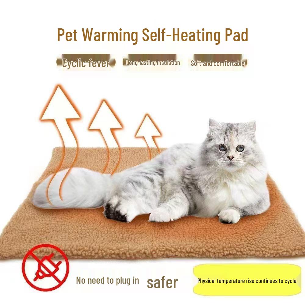 Self-Heating Winter Pet Mat: Warm Sleeping Cushion for Dogs & Cats