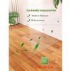 2 3 4 5 6 Ft Clear Floor Runner for Hardwood,Non Slip Vinyl Large Area Rug Protector Cover for Living Room Entryway Home Cuttable Plastic Carpet
