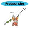 Charming Fish Phone Dangle Eye Catching Fish Phone Chain with Acrylic Beads Stylish Phone Strap Lanyard
