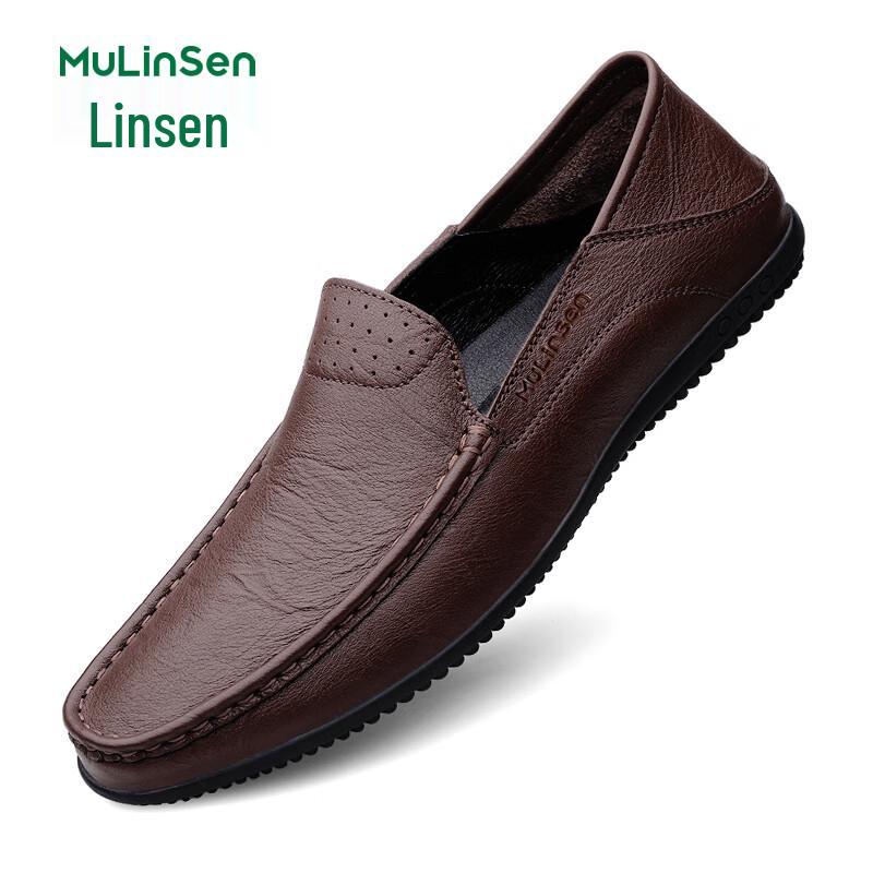 MULINSEN Men s Casual Driving Loafers 43 коричневый