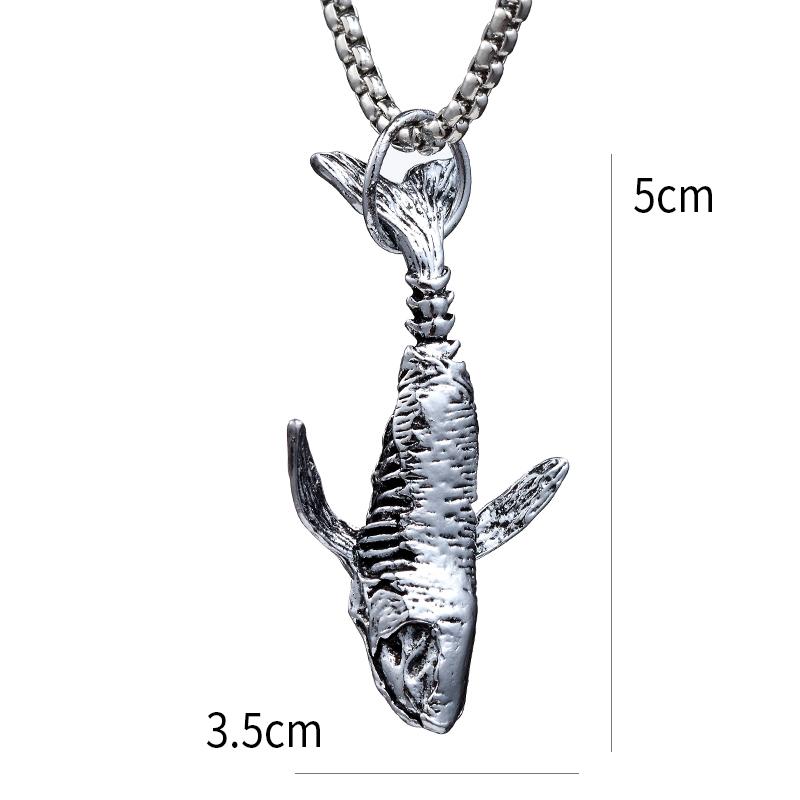 Jesus Cross Necklace Robot Dinosaur Pendant Fashion Charm Whale Screw Man Motorcycle Bear Sweater Chain Jewelry For Men Gifts