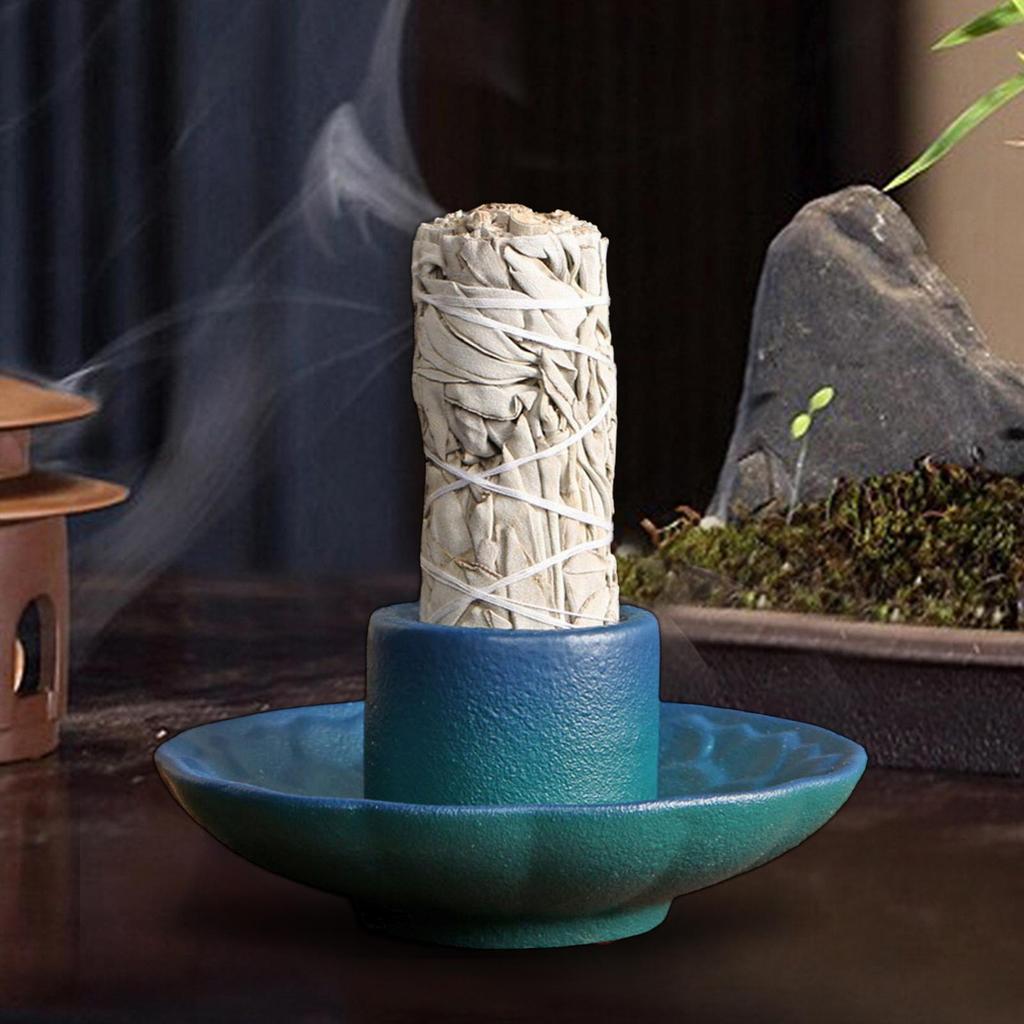 Sage Holder Sage Bundle Burner Incense Holder Palo Santo Holder for Living Room Office Dining Room Desk Housewarming Gift