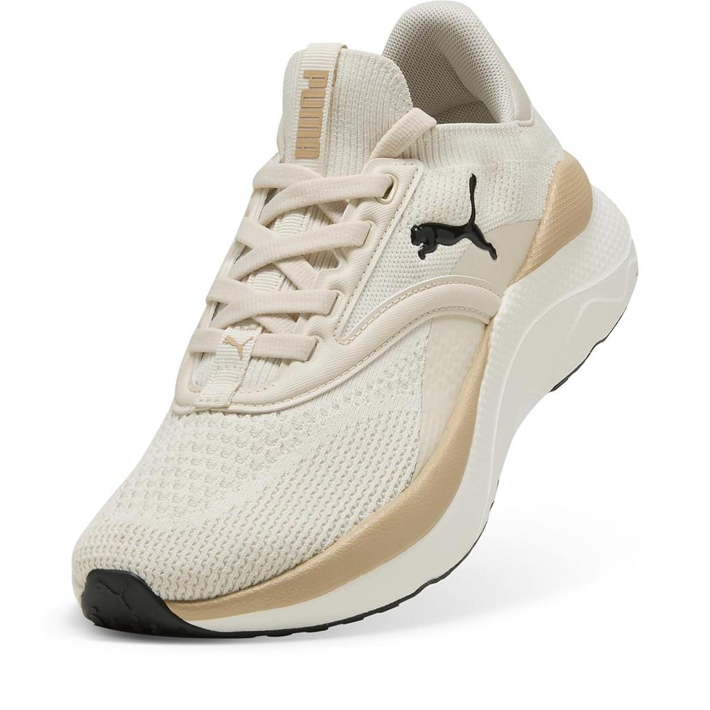 PUMA SOFTRIDE Maeve Running 2025 Alpine Black Size cm Women's Shoes, Spring/Summer Colors Snow/Warm White/Puma (16), 22.0