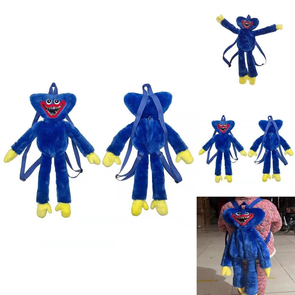 Poppy Playtime Plush Backpack Cute Cartoon Stuffed Toy School Bag For Kids