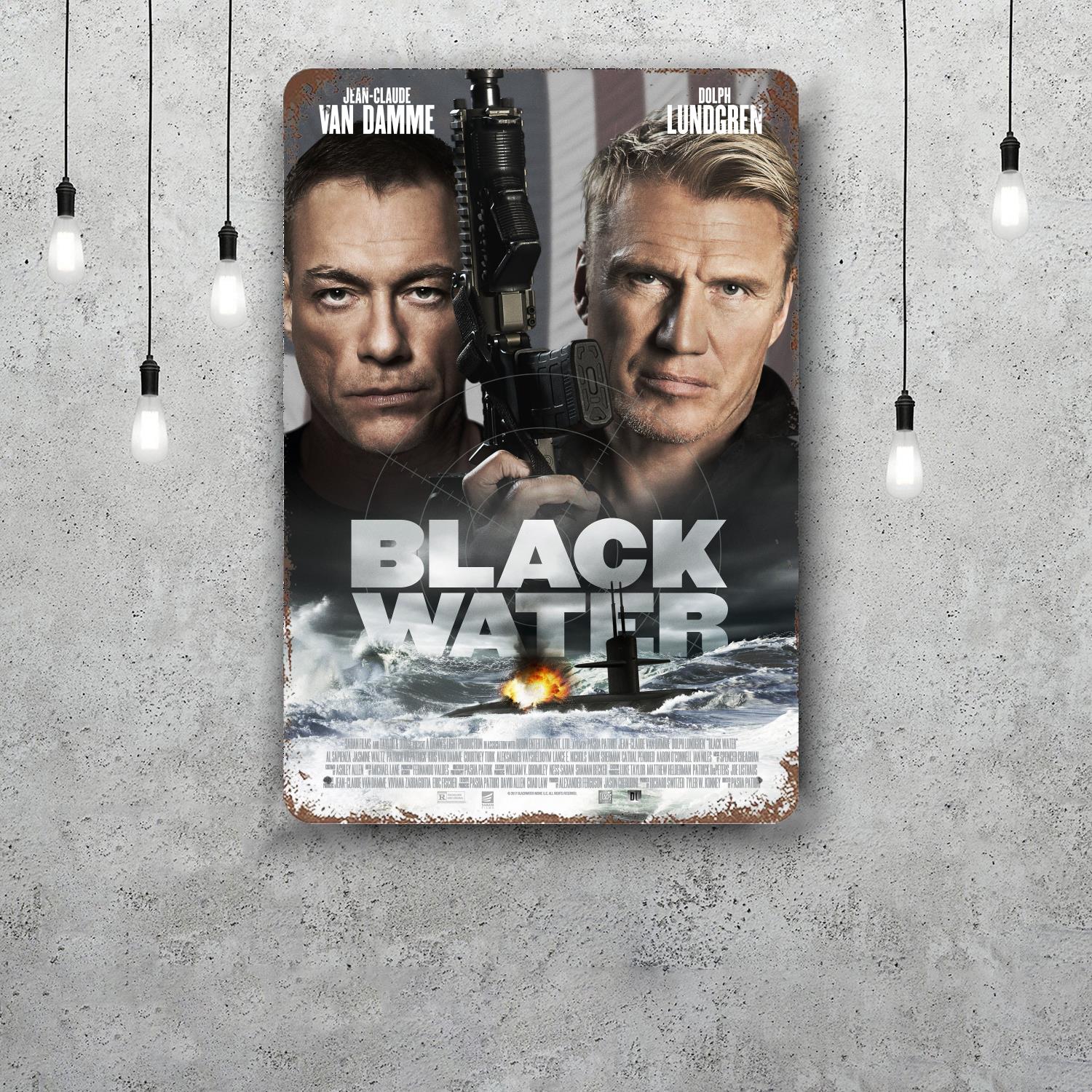 

steven seagal van damme Decor Vintage Metal Signs Tin Signs Captain Poster Decor for Bar Pub Club Man Cave Wall Decoration 20x30cm（7.8x11.8inch）