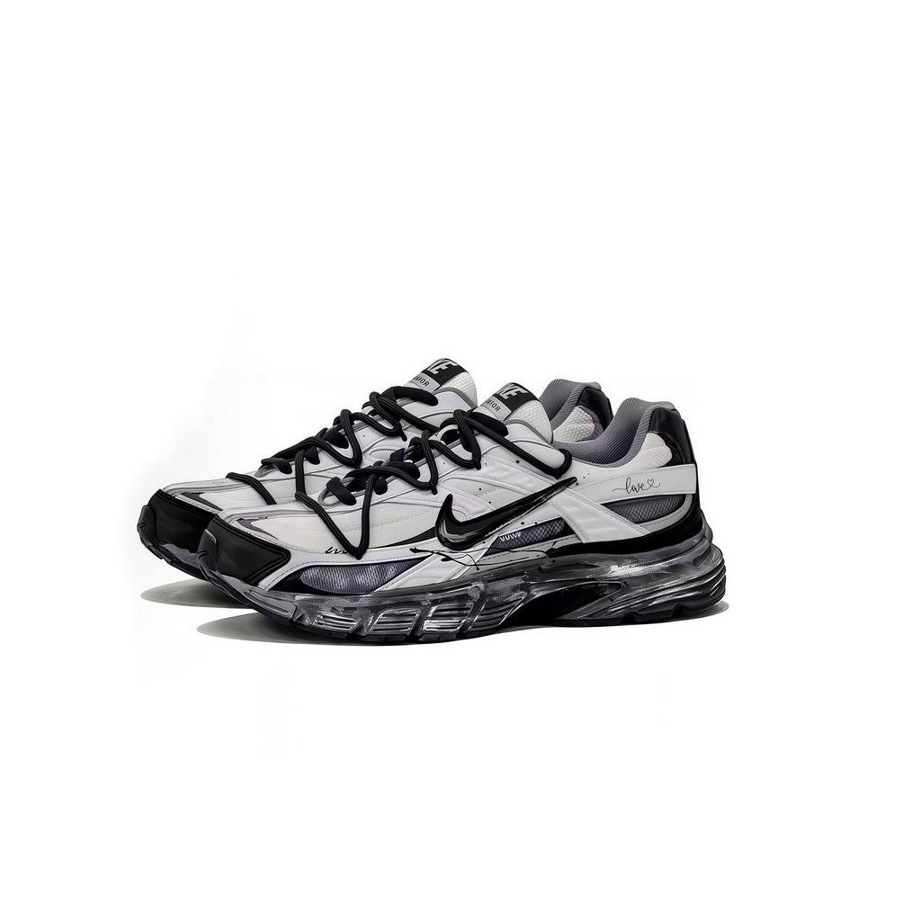 Nike Initiator Casual Shoes Unisex Low Top Black White Gray 394055-100(Team1508-love)