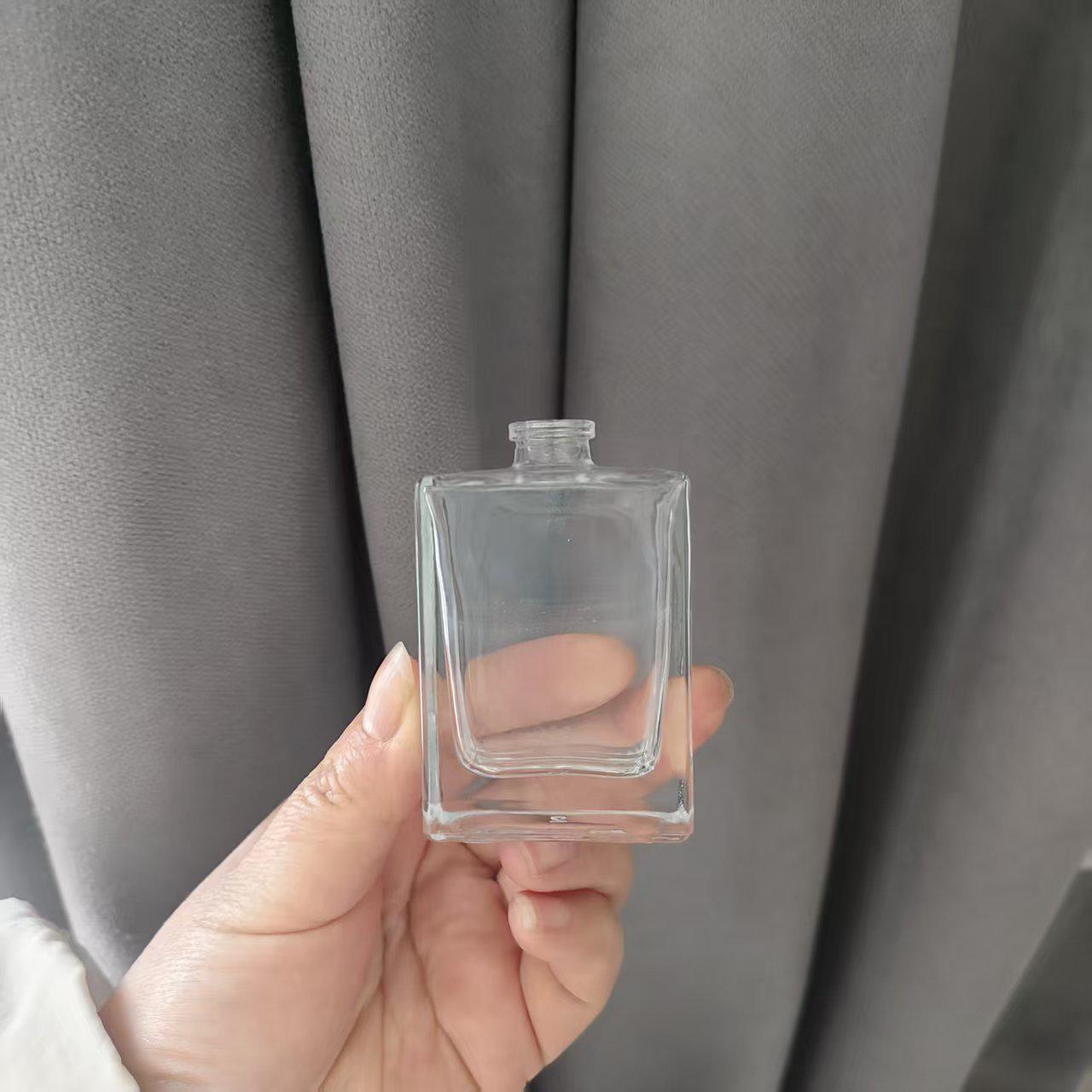 Clear Glass Perfume Spray Bottle - Travel Size Sample Dispenser