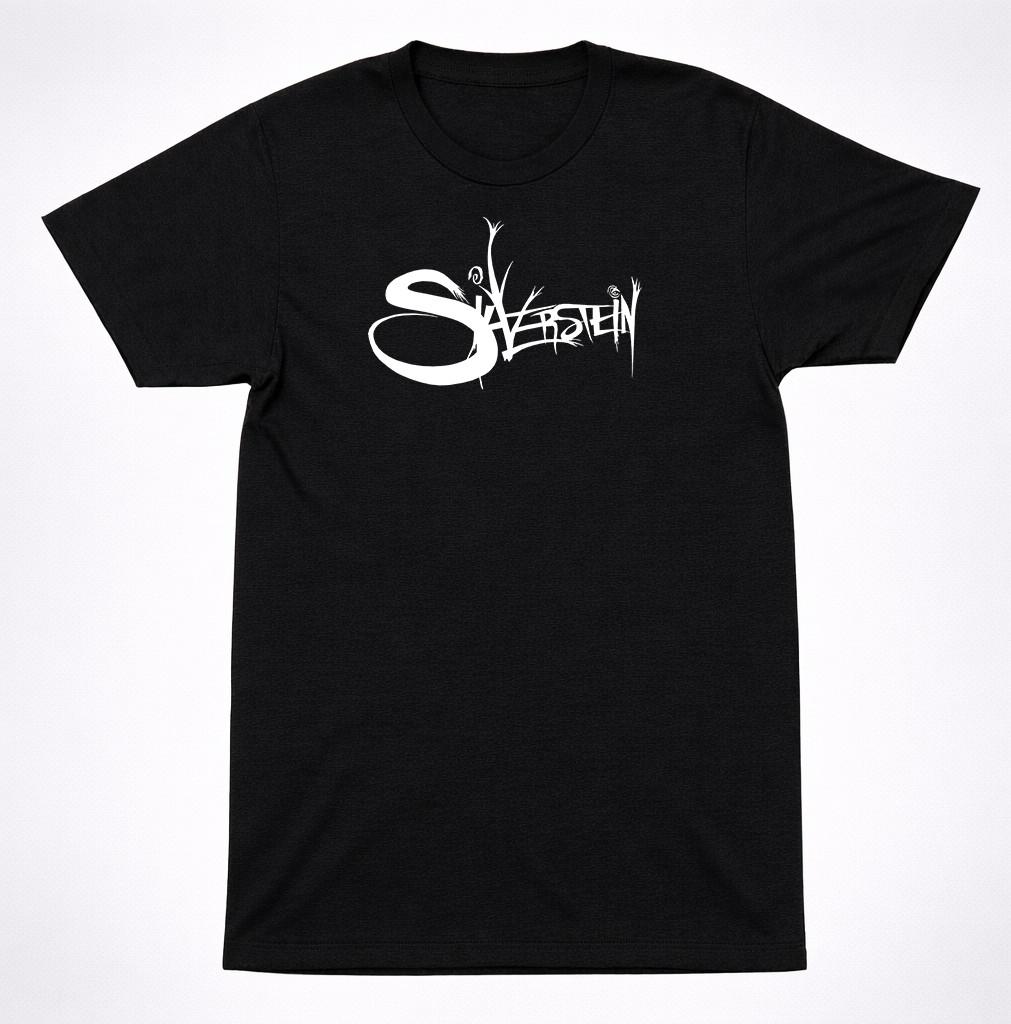 Silverstein Scratch Logo Black T-Shirt Minimal Emo Post Hardcore Band Tee