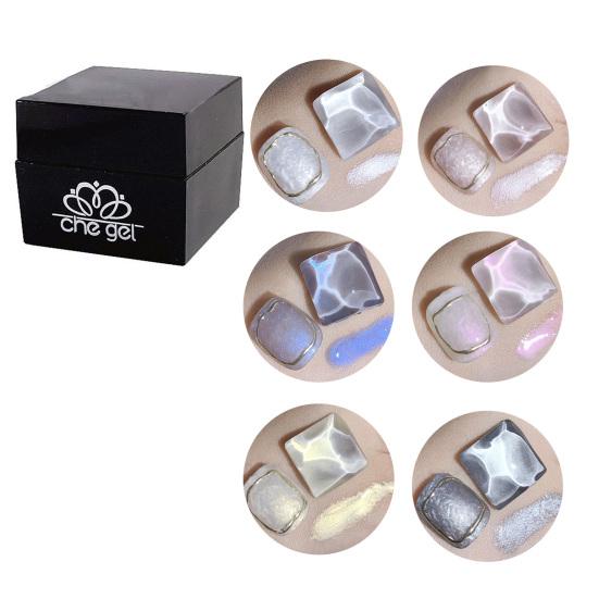 Гель-лак для ногтей, 6 мл, быстросохнущий, долговечный, не раздражающий, изысканный, зимний, в форме ракушки, блестящая жемчужная нить для девочек