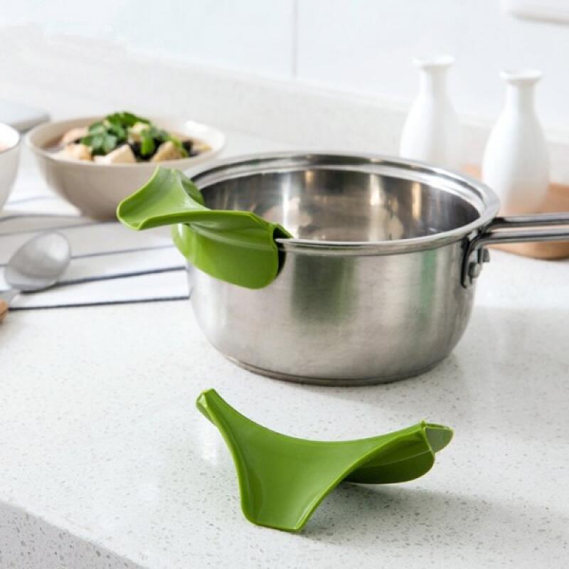

Large Kitchen Funnel R for Pour Soup from Silicone Pot 2 Silicone Sealant - Blue