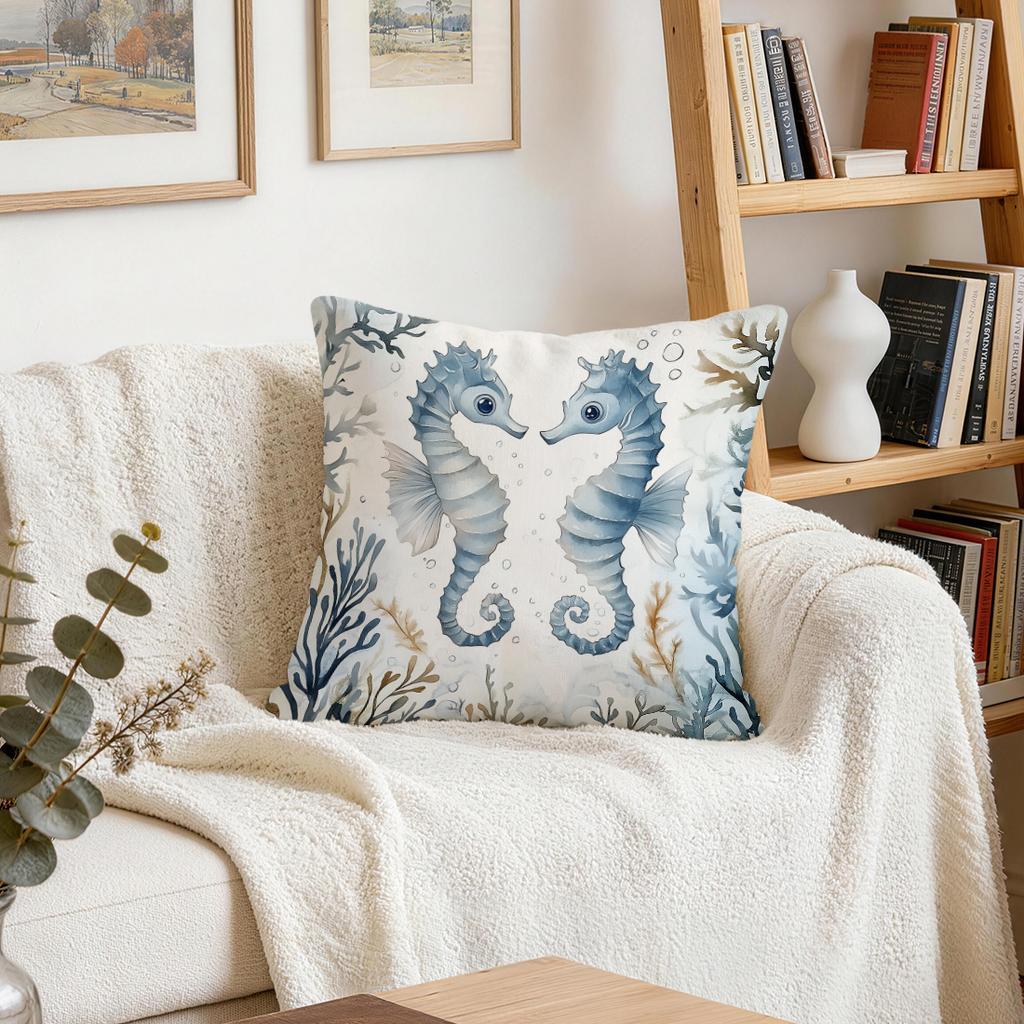 1/4pcs Beach Resort Style Cushions Pillowcase Polyester Cushion Cover Throw Pillow Pillowcover Home Car Sofa Decor
