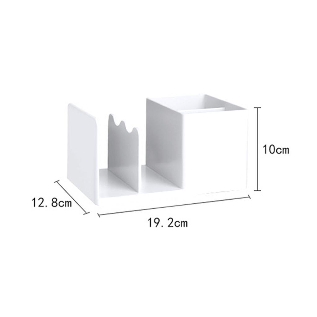 Bookends Pen Holder Desk Storage Box Delicate Office Supplies Desk Organizers for Desk Pen Book