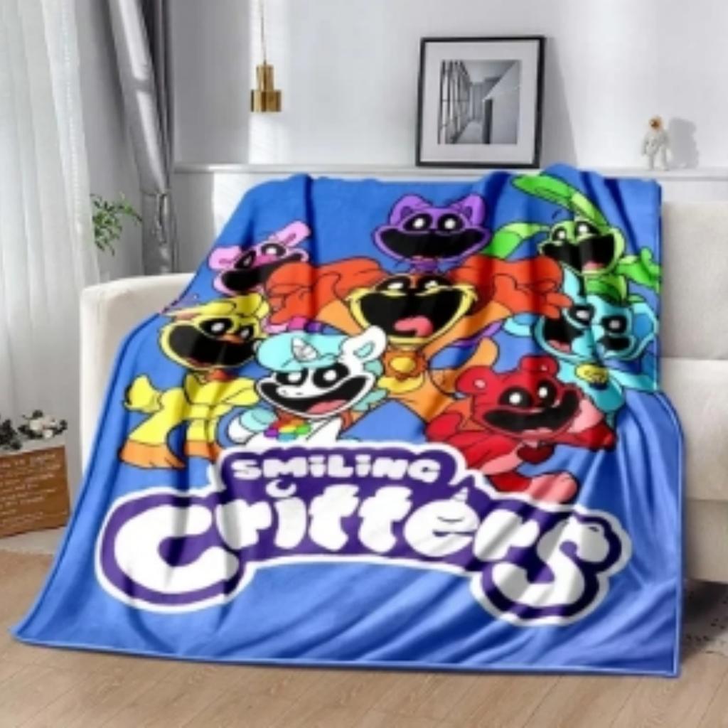 Manta Suave y Acogedora de Dibujos Animados CATNAP DOG Day Impresa en 3D para Dormitorio Sala de Estar Cama Sofá Viaje Moda Regalo de Cumpleaños