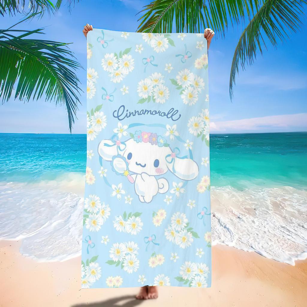 Popular Beach Towels Children'S Cartoon Quick-Drying Beach Towels Microfiber Digital Printing Bath Towels